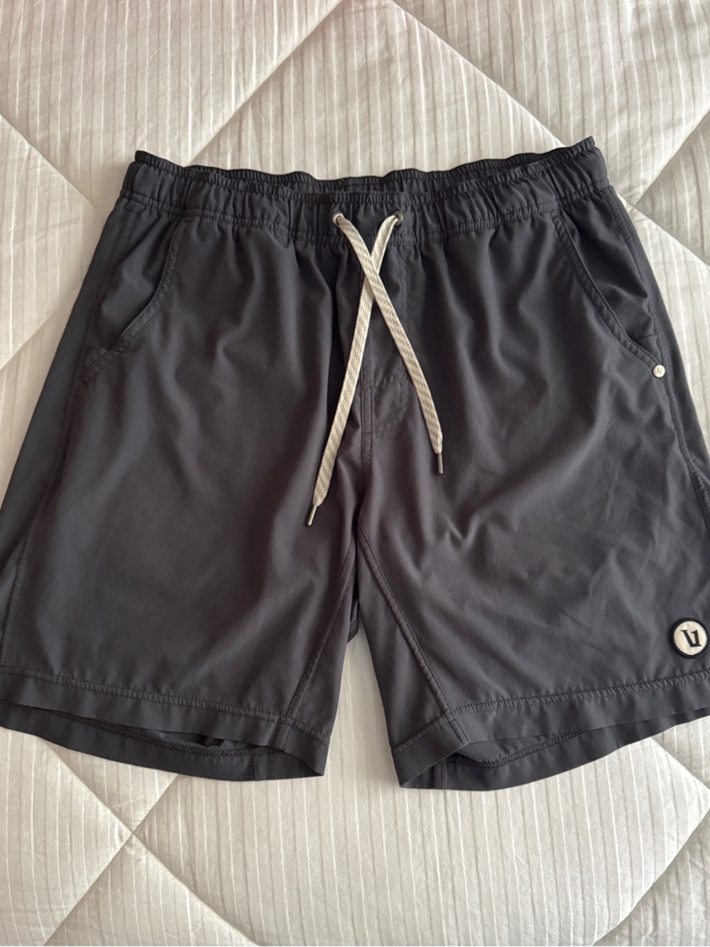 “Vuori” Men's Charcoal Gray Shorts with Drawstring